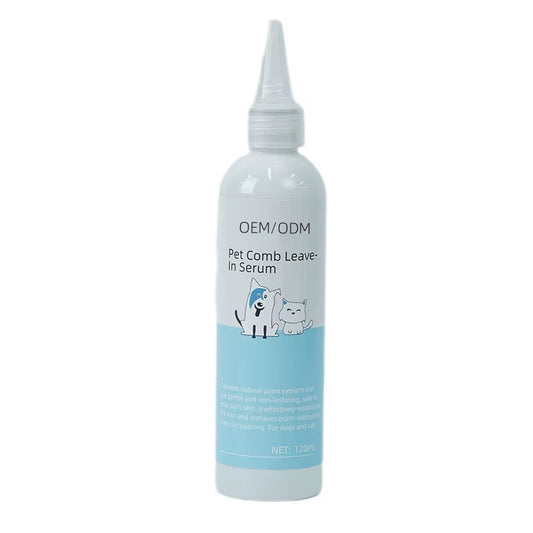 USMILEPET Private Label Shampoo Pet Comb Leave-In Serum Plant Extract Smooths Detangles Waterless No Rinse Foaming for Dogs Cats